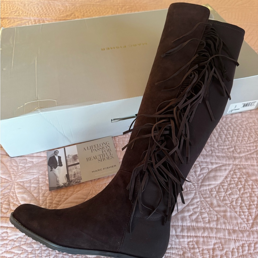 Marc Fisher Over the Knee Boots Women's Dark Brown